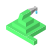isometric color style 물 호스 icon