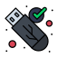 внешний-безопасный-USB-веб-безопасность-плоские-значки-линейный-цвет-плоские значки icon