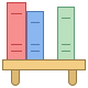 office l style book shelf icon