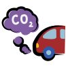 CO2排出量 icon