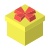 isometric color style gift icon