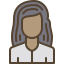 esterno-Crespo-neri-avatar-riempito-contorno-berkahicon icon
