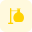 Erlenmeyer setup apparatus isolated on a white background icon