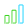 neon style signal icon