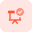 approved presentation icon