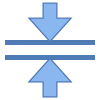 Fusionner horizontalement icon