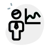 external-graph-chart-of-the-businessman-sharing-the-graph-full-green-tal-revivo icon