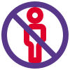 Restriction of a non-airport authority personnel banned icon