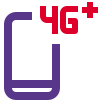Advance fourth generation cellular connectivity network facility icon
