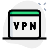 Virtual private network for secure web browsing experience icon