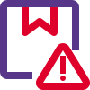 Hazard symbol on a logistic website portal icon
