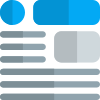 Graphical interface of automobile engineering article layout icon