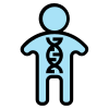外部基因组遗传学 ddara 线性颜色 ddara icon