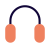 Standard quality headphones for gaming experience device icon