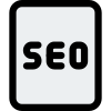 Seo file for web content optimization online icon