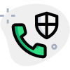 Secure phone calls in-build device feature layout icon