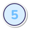 5 circulado icon