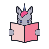 Leggere unicorno icon