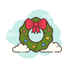 크리스마스 화환 icon