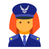 空軍司令官女性 icon