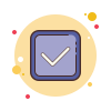 Ausgefüllte Checkbox icon