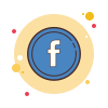 Facebook num Círculo icon