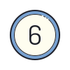 6 circulado icon