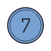 Circled 7 icon