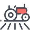 Поле и трактор icon