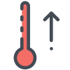 온도계를 올려 icon