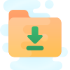 Cartella download icon