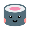 Sushi kawaii icon