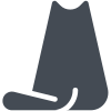 Vista traseira do gato icon