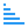 Clasificación ascendente icon