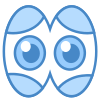 Yeux Cartoon icon