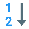 Clasificación numérica icon