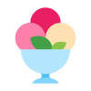 Мороженое в вазочке icon