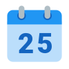 Calendar 25 icon