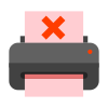 Drucker ohne Papier icon