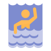 Schwimmen Rückansicht icon