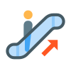 Rolltreppe nach oben icon