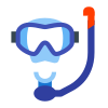 Máscara com snorkel icon
