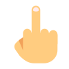 Mittelfinger icon