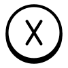 Cerclé X icon