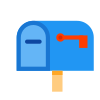 Postfach Fahne unten icon