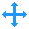 四方向のサイズを変更 icon
