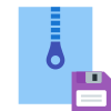 Zip-Archiv speichern icon