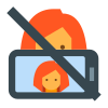 Proibido selfie icon