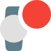 Download digital watch faces with down arrow icon