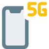 Next generation fifth cellular network connectivity facility icon